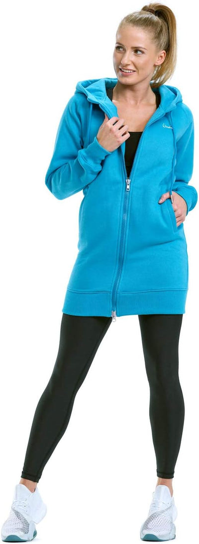 WINSHAPE Damen Kapuzenpullover L Sky-blue, L Sky-blue