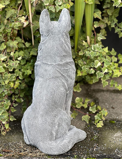 Stone and Style Steinfigur Schäferhund 35cm hoch frostfest wetterfest Steinguss