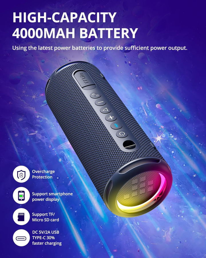 Tronsmart T7Lite Bluetooth Lautsprecher mit Dual Treiber Starkem Bass, IPX7 Wasserdicht, Stereo-Soun