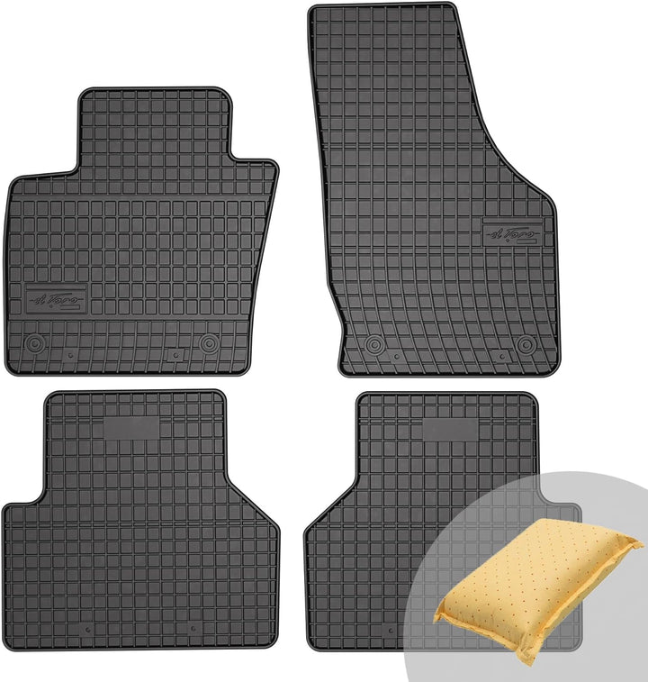 FROGUM EL Toro Gummimatten Ganzjähriges-Set von Autofussmatte Auto Fussmatten für Audi Q3 I 2011-201