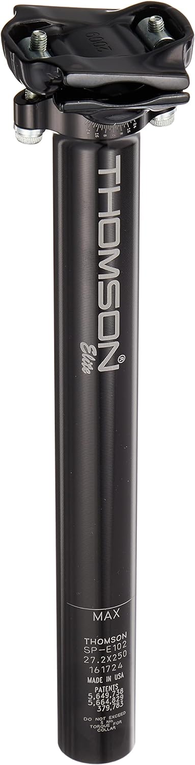 Thomson Bike Products inc Unisex – Erwachsene Patentsattelstütze Elite Ø 31,6mm Schwarz, Ø 31,6mm Sc