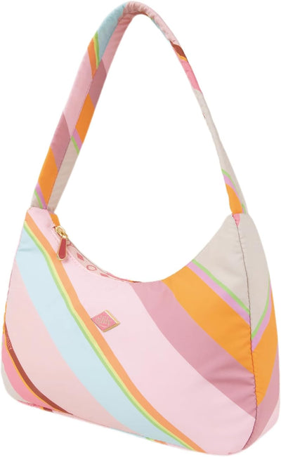 Oilily Heaven Hobo Bag Summer Stripes Misty Rose