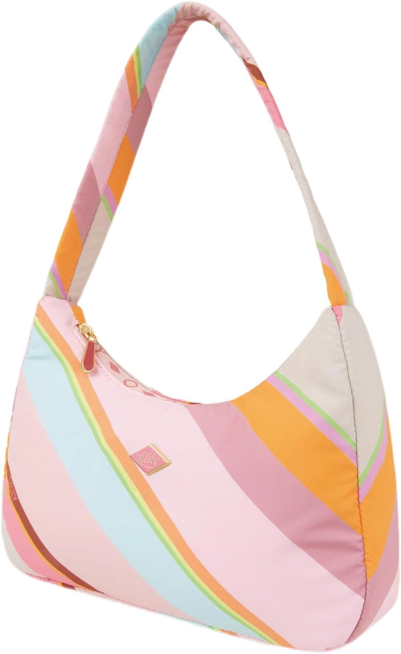 Oilily Heaven Hobo Bag Summer Stripes Misty Rose