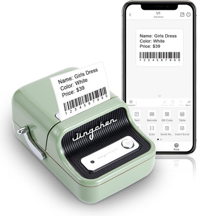 Smart Label Maker B21 mit 230 Etiketten, Bluetooth-Thermo-Preis-Barcode-Etikettendrucker, Mailing-Ad