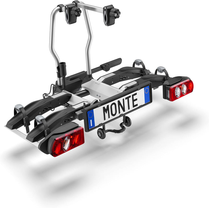 Elite99 Monte RAMP 2B, Unisex Fahrradträger für Erwachsene, Silber, Universal