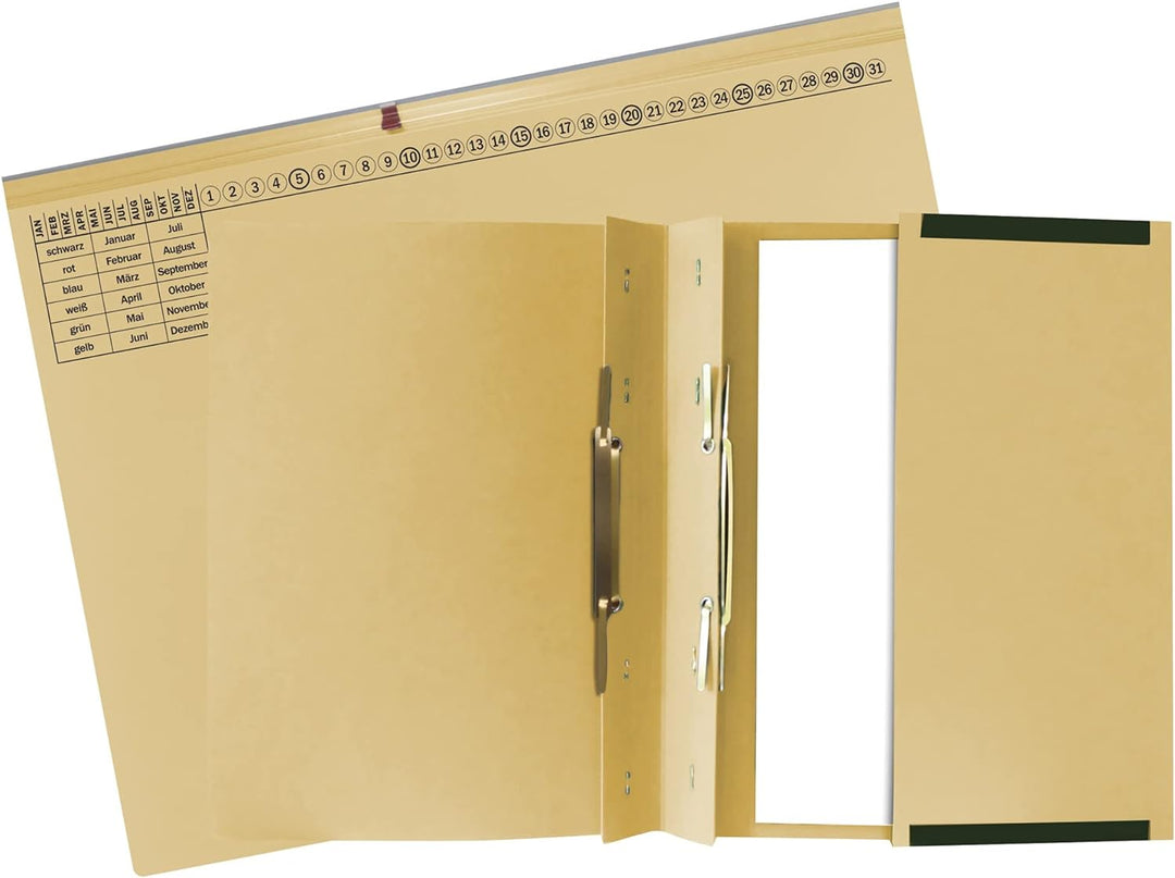 Exacompta 370322B 25er Pack Premium Kanzlei Hängehefter Exaflex Linksheftung, zwei Abheft-Vorrichtun