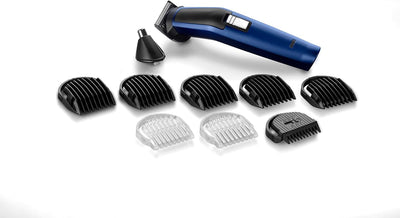 BaByliss Blue Edition 10-in-1 Multi-Grooming Kit, Multitrimmer für Gesicht und Körper, inkl. Präzisi