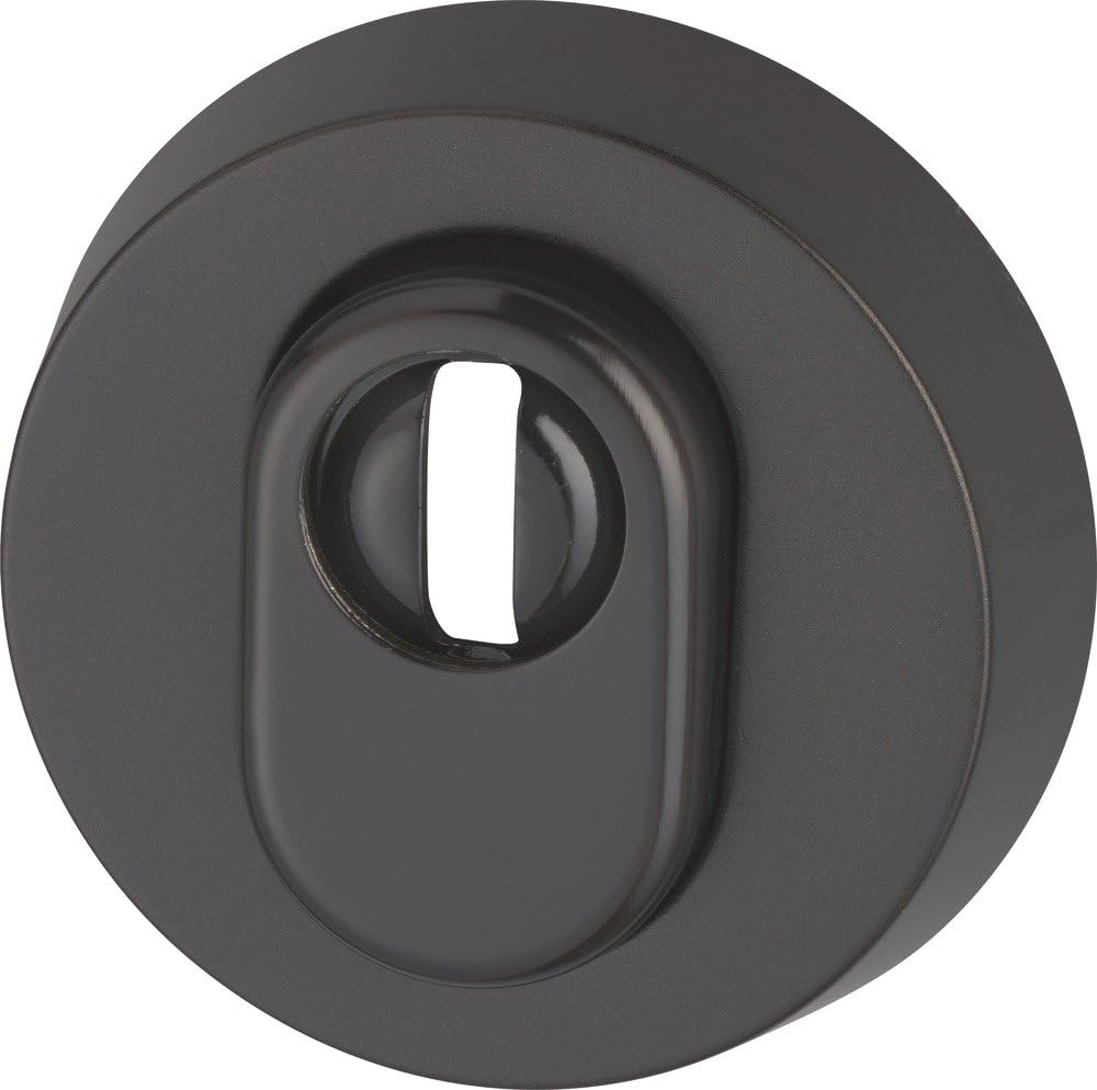 ABUS Tür-Schutzrosette RHZS415 B7 dunkelbraun mit Zylinderschutz für Holztüren 09405, Dunkelbraun