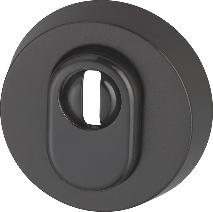 ABUS Tür-Schutzrosette RHZS415 B7 dunkelbraun mit Zylinderschutz für Holztüren 09405, Dunkelbraun