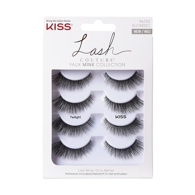 KISS Lash Couture Künstliche Wimpern Faux Mink Collection mit Kleber 96750-Twilight