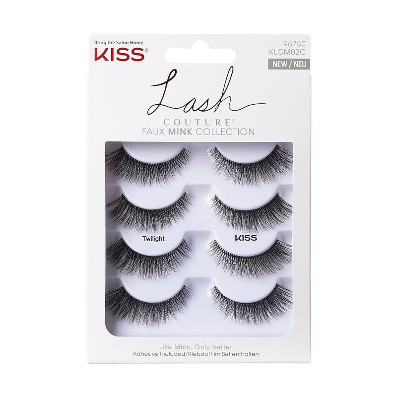 KISS Lash Couture Künstliche Wimpern Faux Mink Collection mit Kleber 96750-Twilight