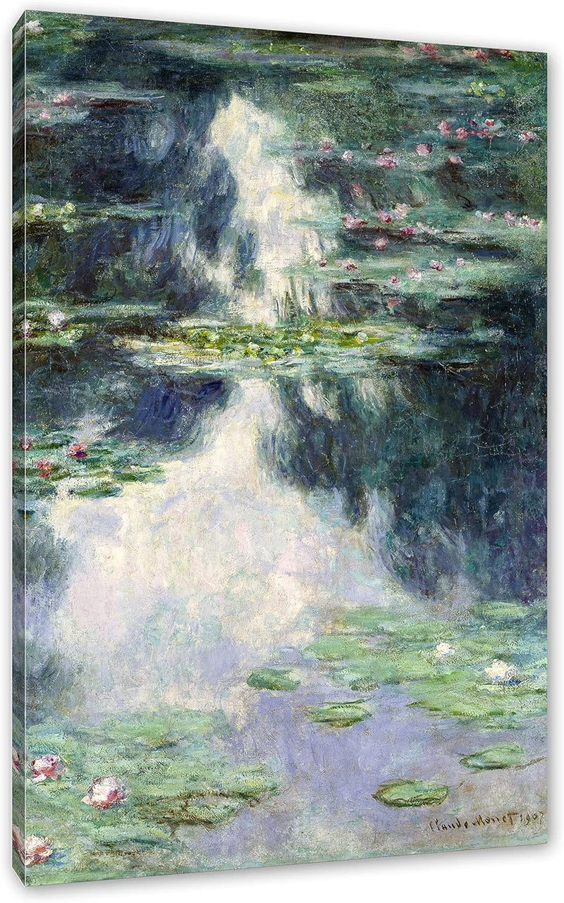 Generisch Claude Monet - Teich mit Seerosen  als Leinwandbild/Grösse: 120x80 cm/Wandbild/Kunstdruck/