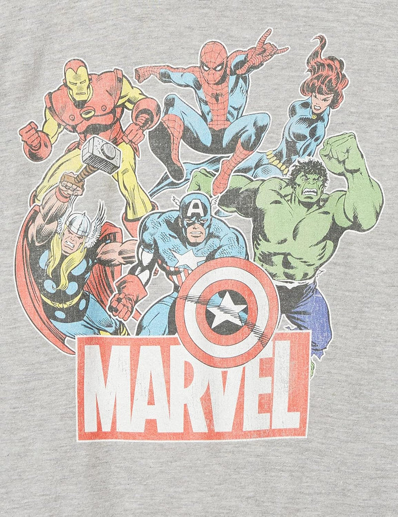Marvel Jungen Klassisches T-shirt „helden Von Heute“ XS Athletisch Heather, XS Athletisch Heather