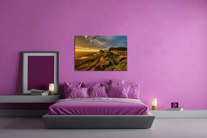 deyoli himmlische Landschaft in Schottland Format:75x50 cm als Leinwandbild, Motiv fertig gerahmt au
