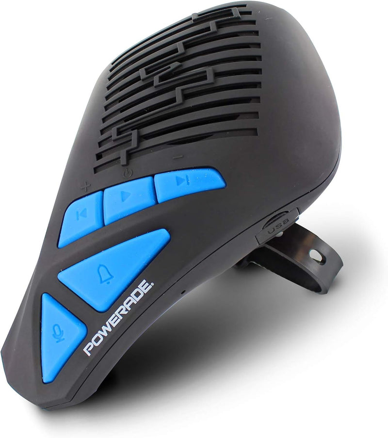 Powerade 477078 Fahrrad-Lautsprecher Bluetooth 5 Watt mit Freisprechfunktion und 15 Stunden Akkulauf
