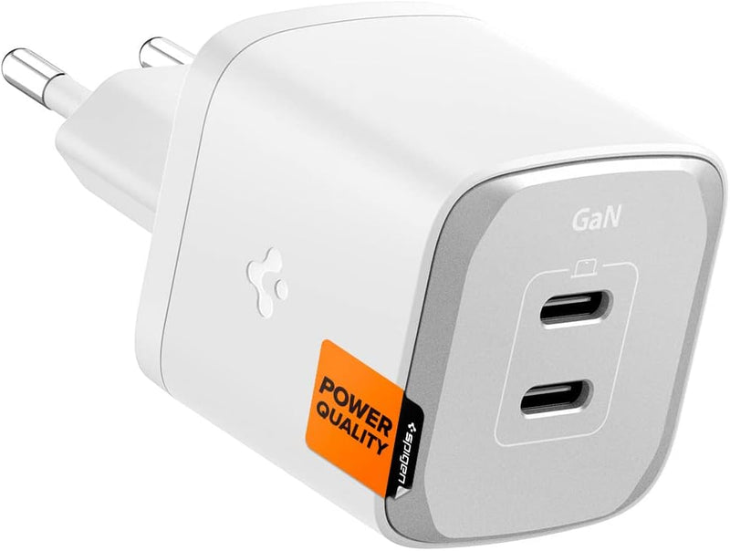 Spigen GaN III 452 Total 45W 2 Ports Dual USB C Wandladegerät PD 3.0 PPS Ladeblock Adapter Kompatibe