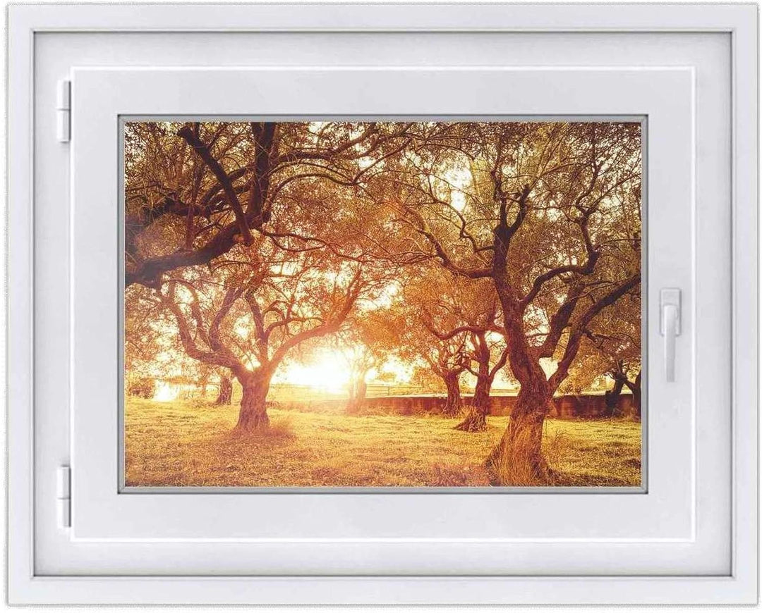 Fensterdeko I Sichtschutz Fenster-Sticker Selbsthaftend I Dekofolie für Bad, Küche, Kinderzimmer - W