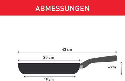 Tefal G28804 Hard Titanium On Bratpfanne 24 cm | Aluminium | unbedenkliche Antihaftversiegelung | Th