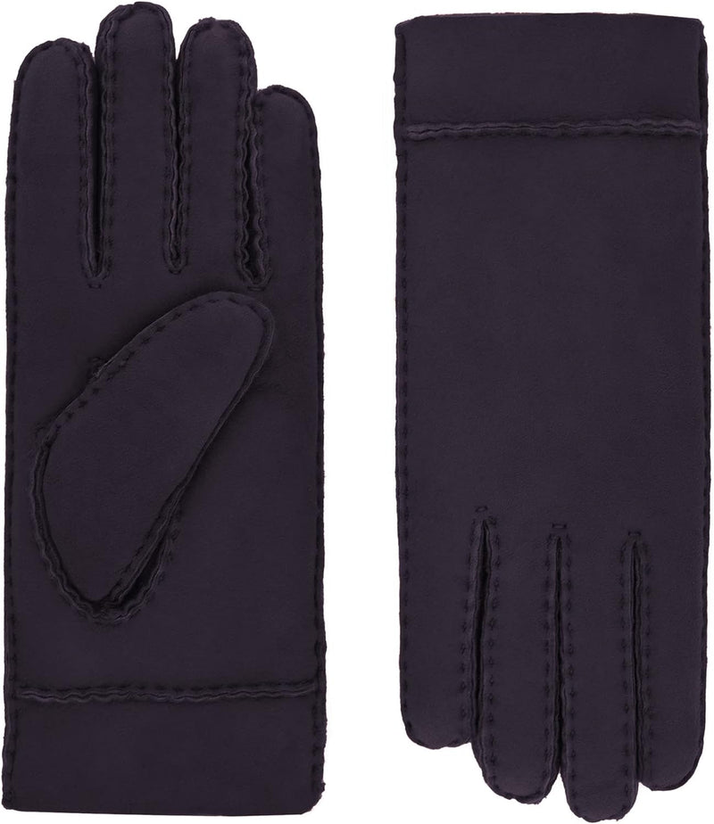 Roeckl Damen Helsinki Lederhandschuhe, Prune, 8