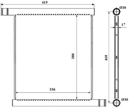 NRF 53598 Kühler, Motorkühlung