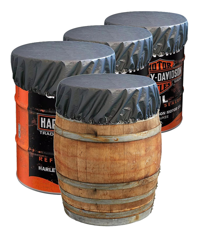 QUICK STAR 2 Stück Fasshaube 60cm Schutzhülle Ölfass Regentonne Stahlfass Fassabdeckung Fass Abdecku