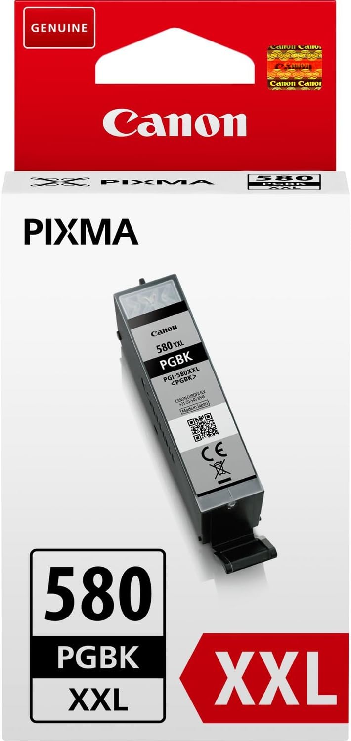 Canon PGI-580 XXL PGBK Tintentank - Pigment Schwarz sehr hohe Reichweite 25,7 ml für PIXMA Tintenstr