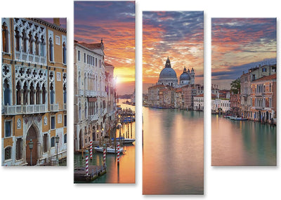 Bild auf Leinwand Venedig Canale Grande Wandbild Poster Kunstdruck Bilder