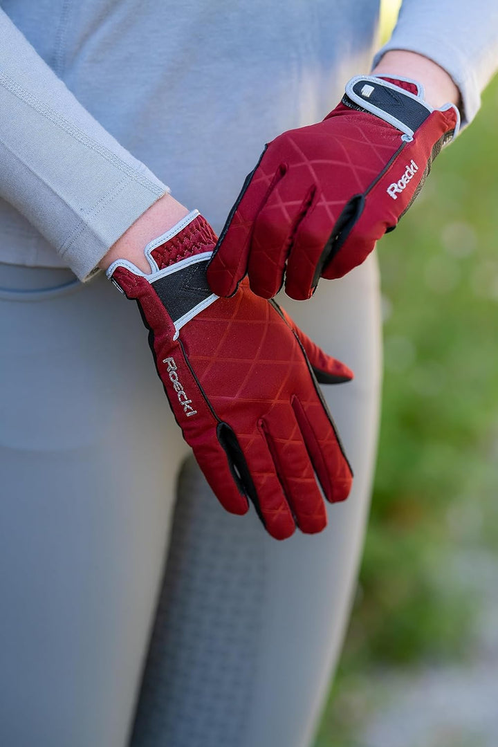 Roeckl Sports Reithandschuh Julia, Ladies Winter Handschuh, 4 Farben, Grösse 6-8.5 6 Schwarz, 6 Schw