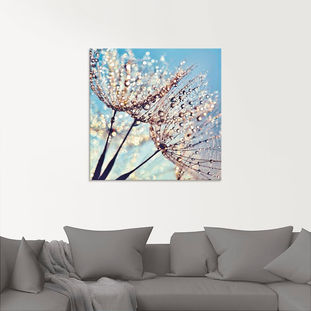 ARTland Glasbilder Wandbild Glas Bild einteilig 40 x 40 cm Quadratisch Innere Ruhe Wellness Pflanzen