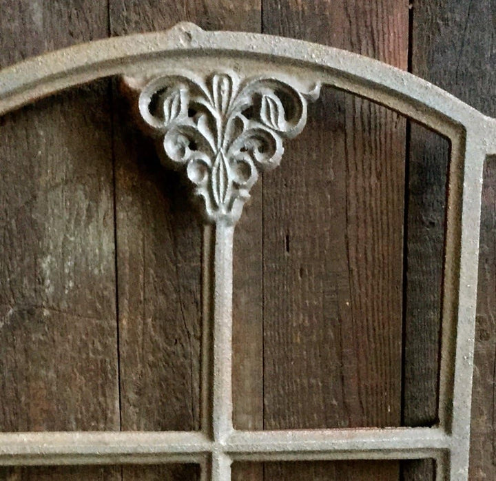 Antikas - Stallfenster, Bauernfenster für Gartenlaube, Eisenfenster Gartenmauer ca. 46 x 31cm