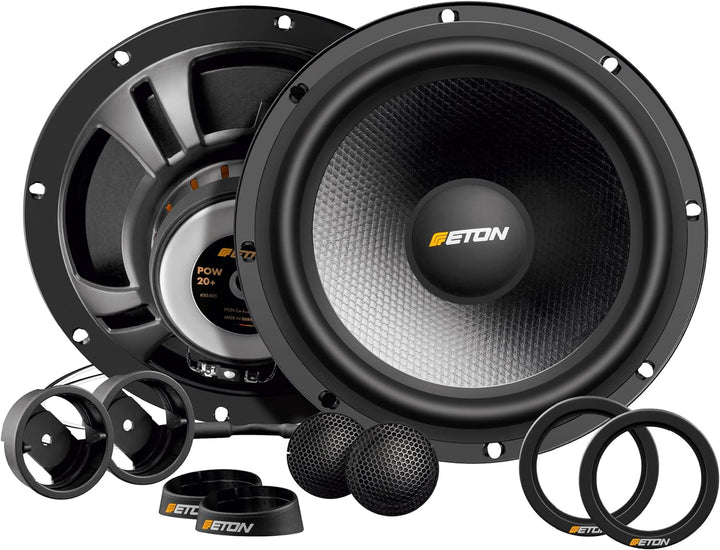 ETON POW 20+ – 20 cm / 8 Zoll 2-Wege Komponenten System, Auto Lautsprecher Made in Germany, 120 Watt