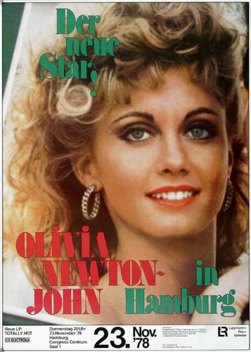 Olivia Newton-John - Totally Hot, Hamburg 1978 » Konzertplakat/Premium Poster | Live Konzert Veranst