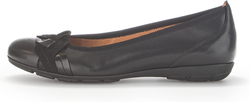 Gabor Damen Klassische Ballerinas, Frauen Flats 38.5 EU Schwarz Kombi, 38.5 EU Schwarz Kombi