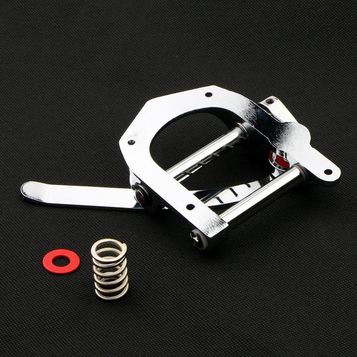 Pxyelec Gitarre Vibrato Saitenhalter Tremolo, Flat Top Body Tremolo Einheit Vibrato Bridge für Tele,