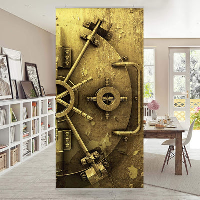 Bilderwelten Raumteiler Golden Safe 250x120cm inkl. transparenter Halterung 250x120cm incl. transpar