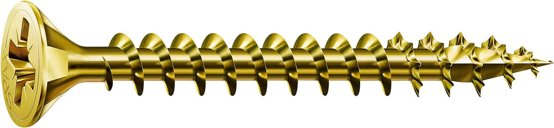 SPAX Schrauben Senkkopf-Z, Gelb Verzinkt, 4,0 x 60 mm, 500 Stück 4,0 x 60 mm 500 Stück, 4,0 x 60 mm