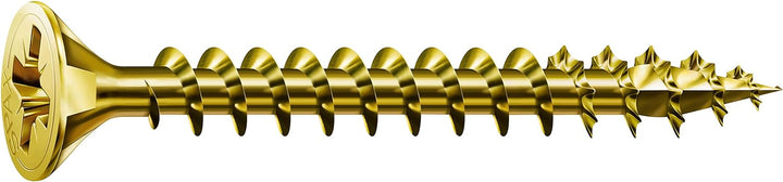 SPAX Schrauben Senkkopf-Z, Gelb Verzinkt, 4,0 x 60 mm, 500 Stück 4,0 x 60 mm 500 Stück, 4,0 x 60 mm