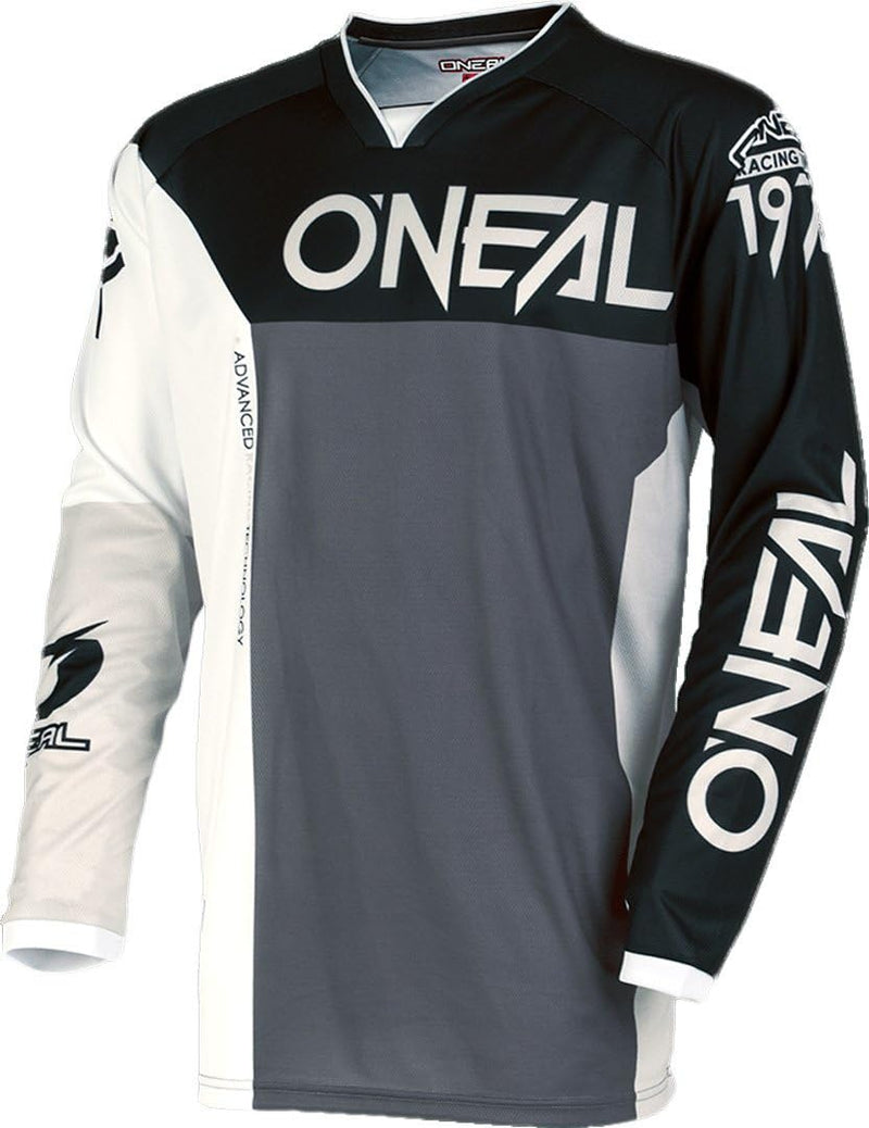 0030A-703 - Oneal Mayhem Lite 2018 Split Motocross Jersey M Black Gray