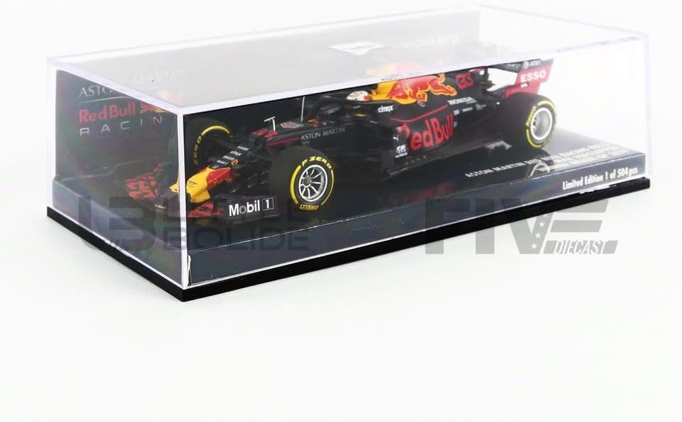 Minichamps 410191933 1:43 Aston Martin Red Bull Racing RB15-Max Verstappen-Winner Brasil GP 2019 Sam