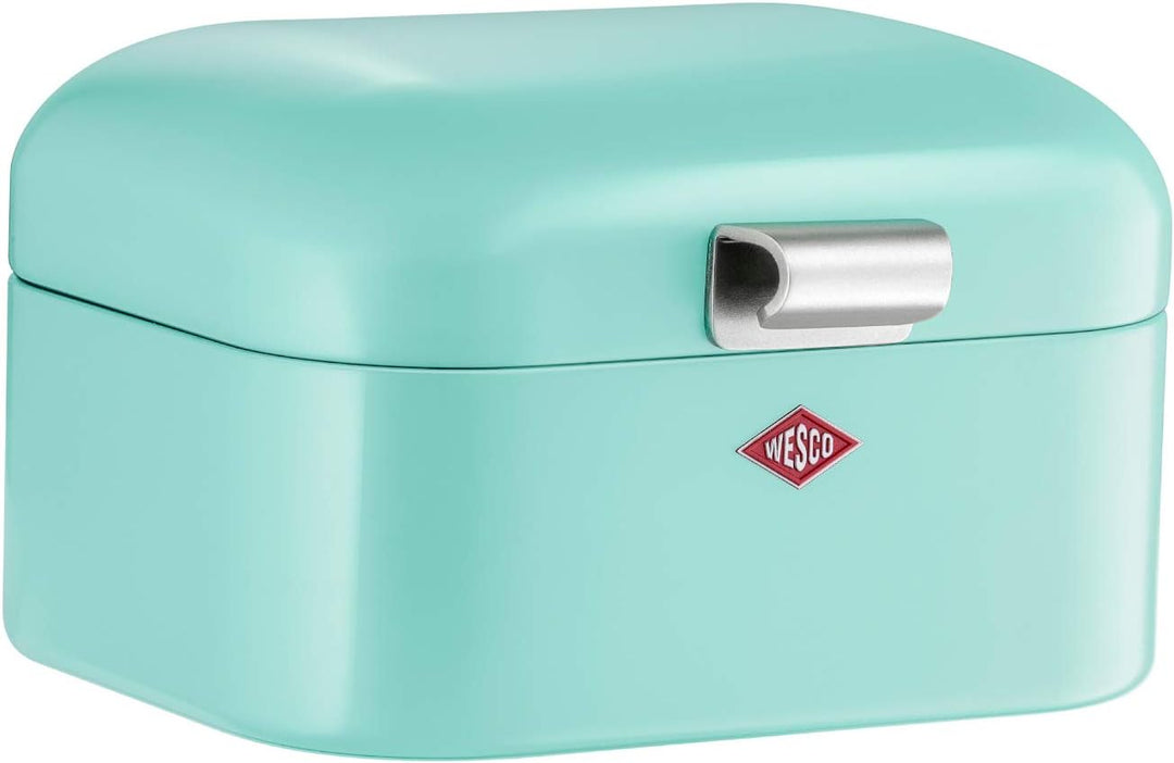 Wesco 235 001 Mini Grandy Brotkasten 17 x 18 x 12cm (L/B/H) Mint, Edelstahl, Mint
