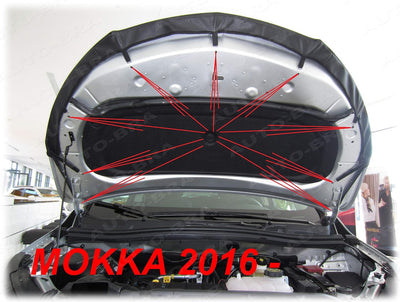 AB3-00161 CARBON OPTIK Auto Bra kompatibel mit Oppel Vauxhall MOKKA X Bj. 2016-2019 Haubenbra Steins