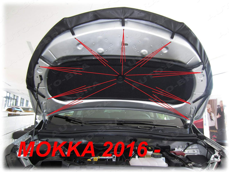 AB3-00161 CARBON OPTIK Auto Bra kompatibel mit Oppel Vauxhall MOKKA X Bj. 2016-2019 Haubenbra Steins