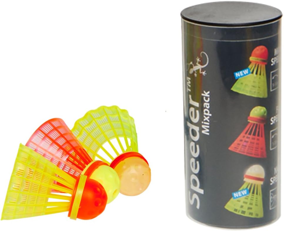 Speedminton S600 Set - Original Speed Badminton/Crossminton Starter Set inkl. 2 Schläger, 3 Speeder,