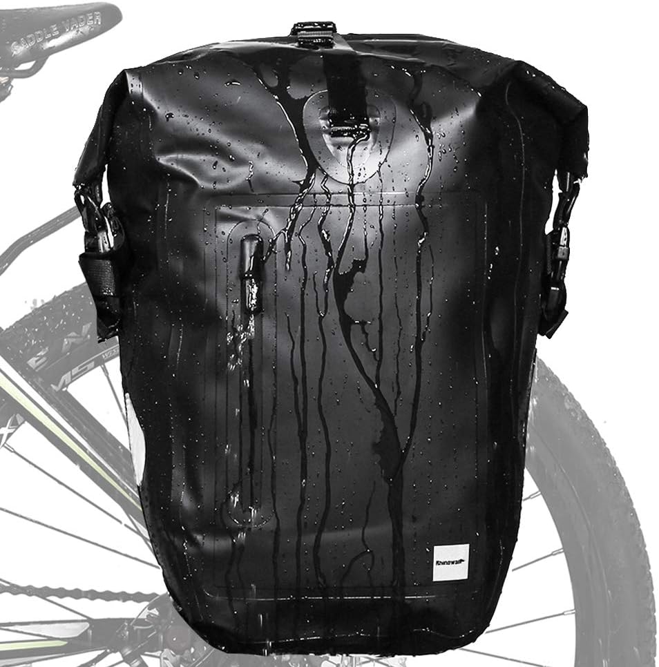 Rhinowalk Fahrradtasche, wasserdicht, für Fahrradgepäckträger, Satteltasche, Umhängetasche, Laptopge