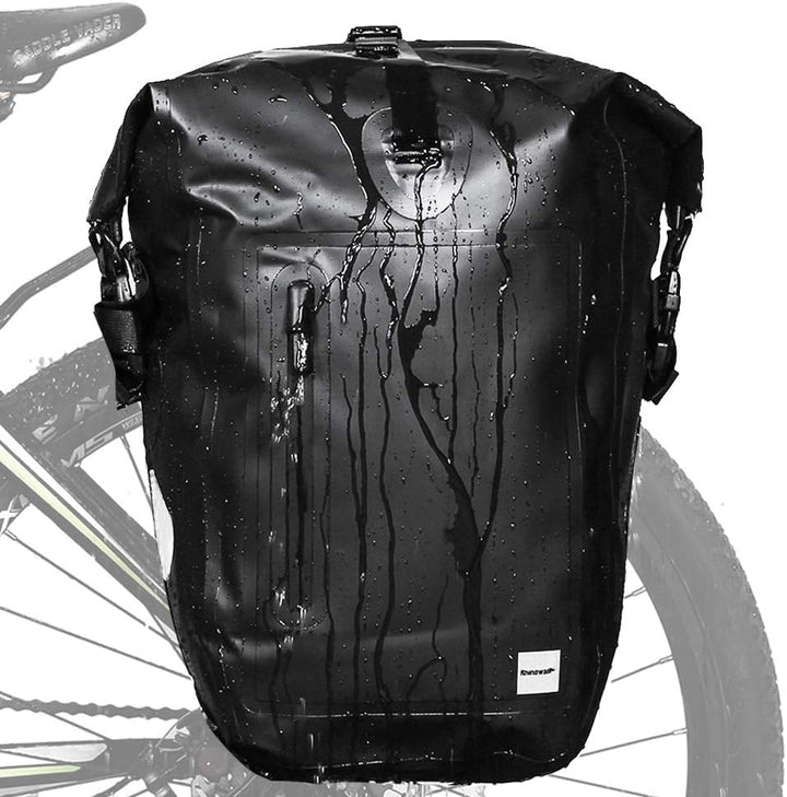 Rhinowalk Fahrradtasche, wasserdicht, für Fahrradgepäckträger, Satteltasche, Umhängetasche, Laptopge