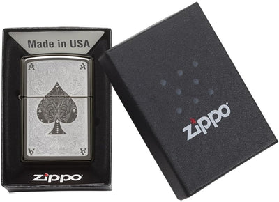 Zippo 28323-150 ACE Filigree Feuerzeug, Schwarz, One Size