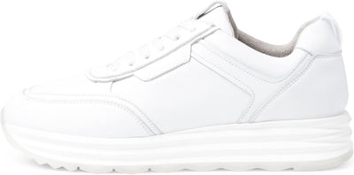 Tamaris Damen 1-1-23708-28 Sneaker 41 EU White Leather, 41 EU White Leather