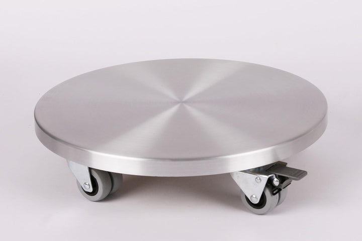 Möbelroller/Pflanzenroller (Profi) Ø 40 cm, ALU, 300kg, Doppelrollen + Bremse, Marke: Szagato, Made