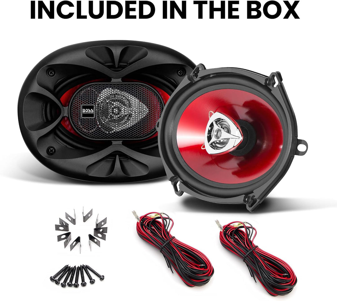 BOSS Audio Systems CH5720 Chaos Series Autotür-Lautsprecher 12,7 x 17,8 cm – 225 Watt Max, 2-Wege, V