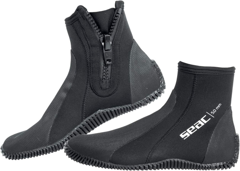 Seac Regular Boot - kurzer, 5 mm starker Neopren-Tauchstiefel mit halbstarrer Sohle und Fersen- sowi